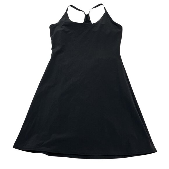 Outdoor Voices The Exercise Dress Womens XS Black Built In Shorts Pockets Tennis - Picture 1 of 8